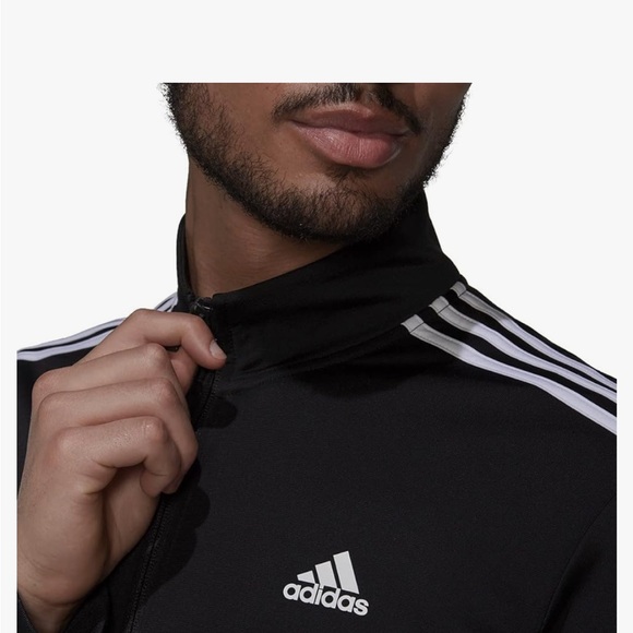 Adidas men’s Essentials three-stripe track jacket size XL - Picture 2 of 11